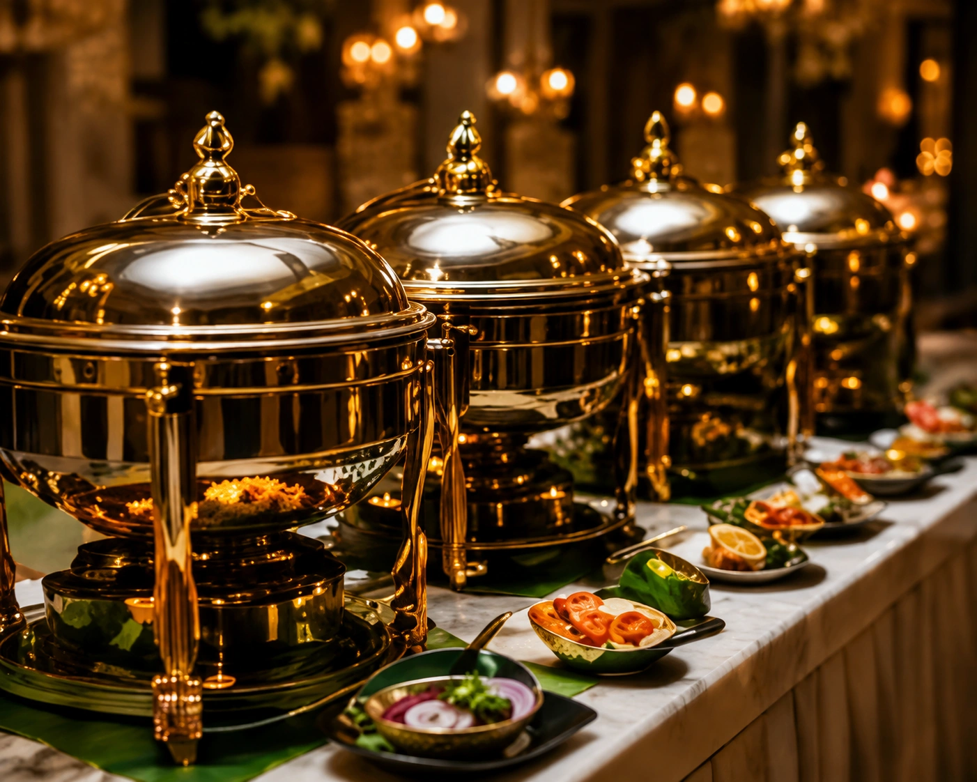 Buffet and traditional serving by Mathi Caterings in Thanjavur