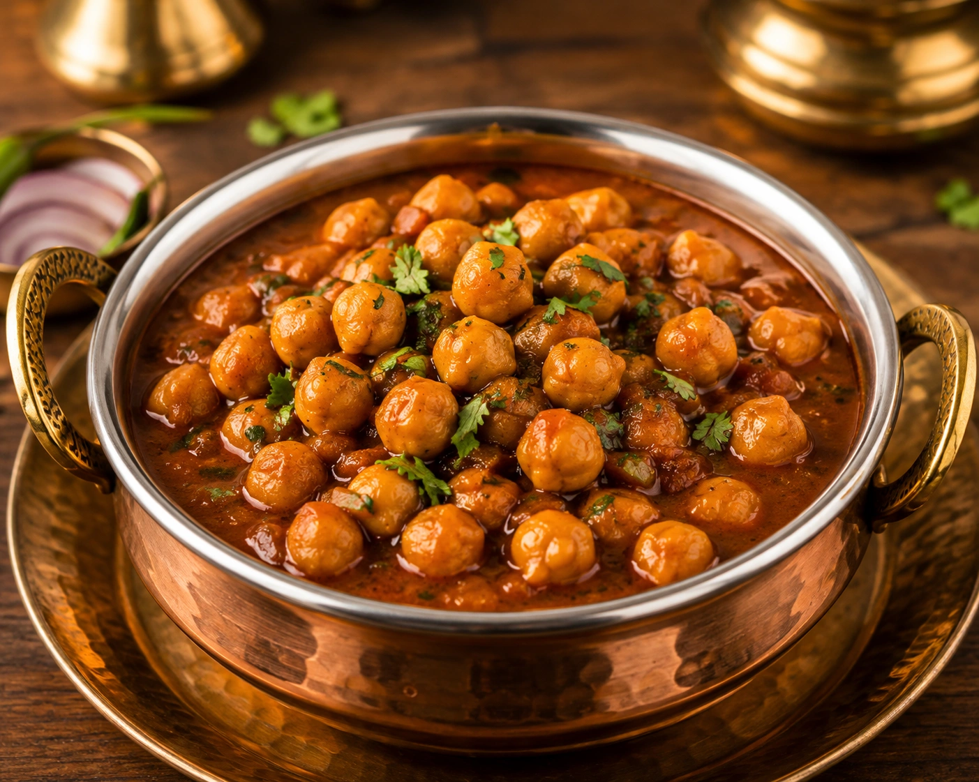 Chana Masala served for catering events in Thanjavur
