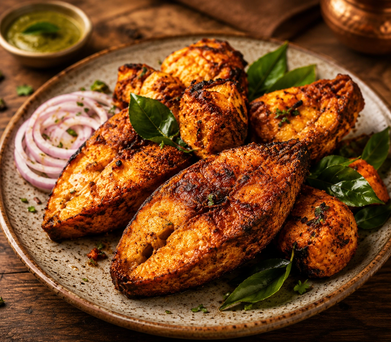 Fish Fry served for catering events in Thanjavur