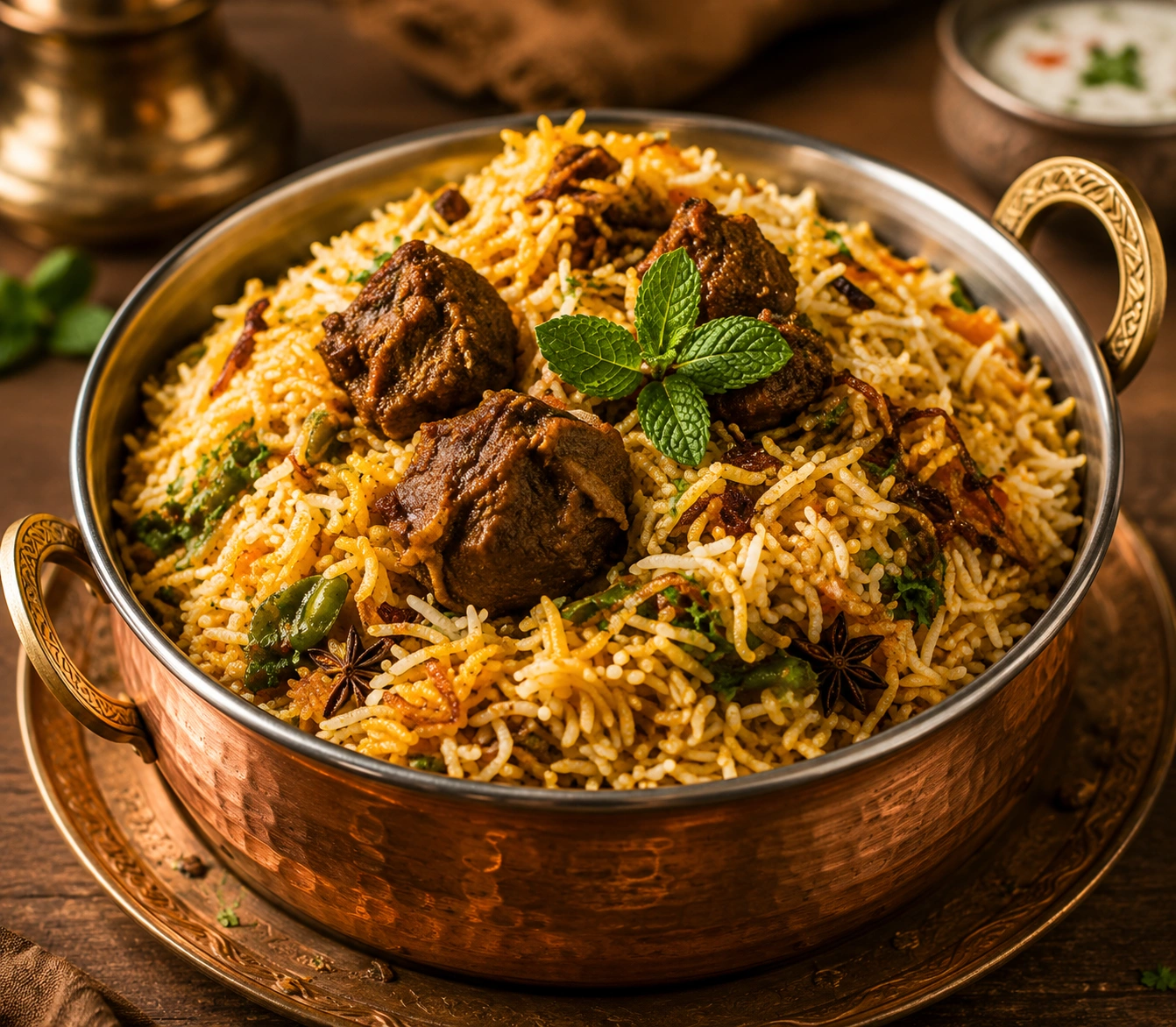 Mutton Biryani served for catering events in Thanjavur