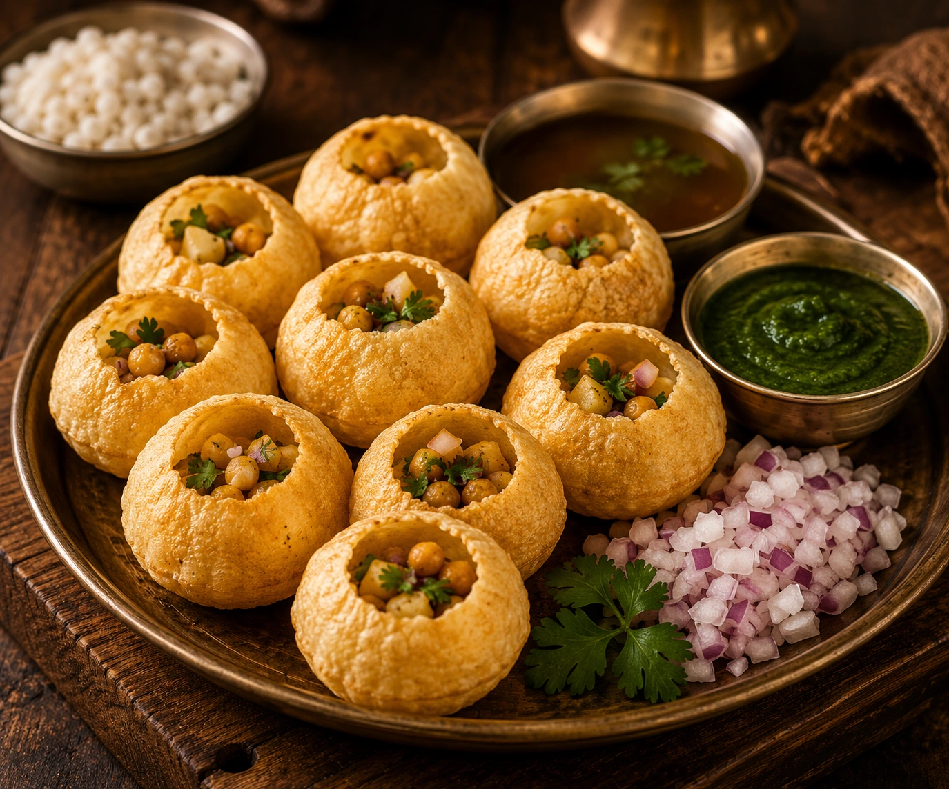 Pani Puri served for catering events in Thanjavur
