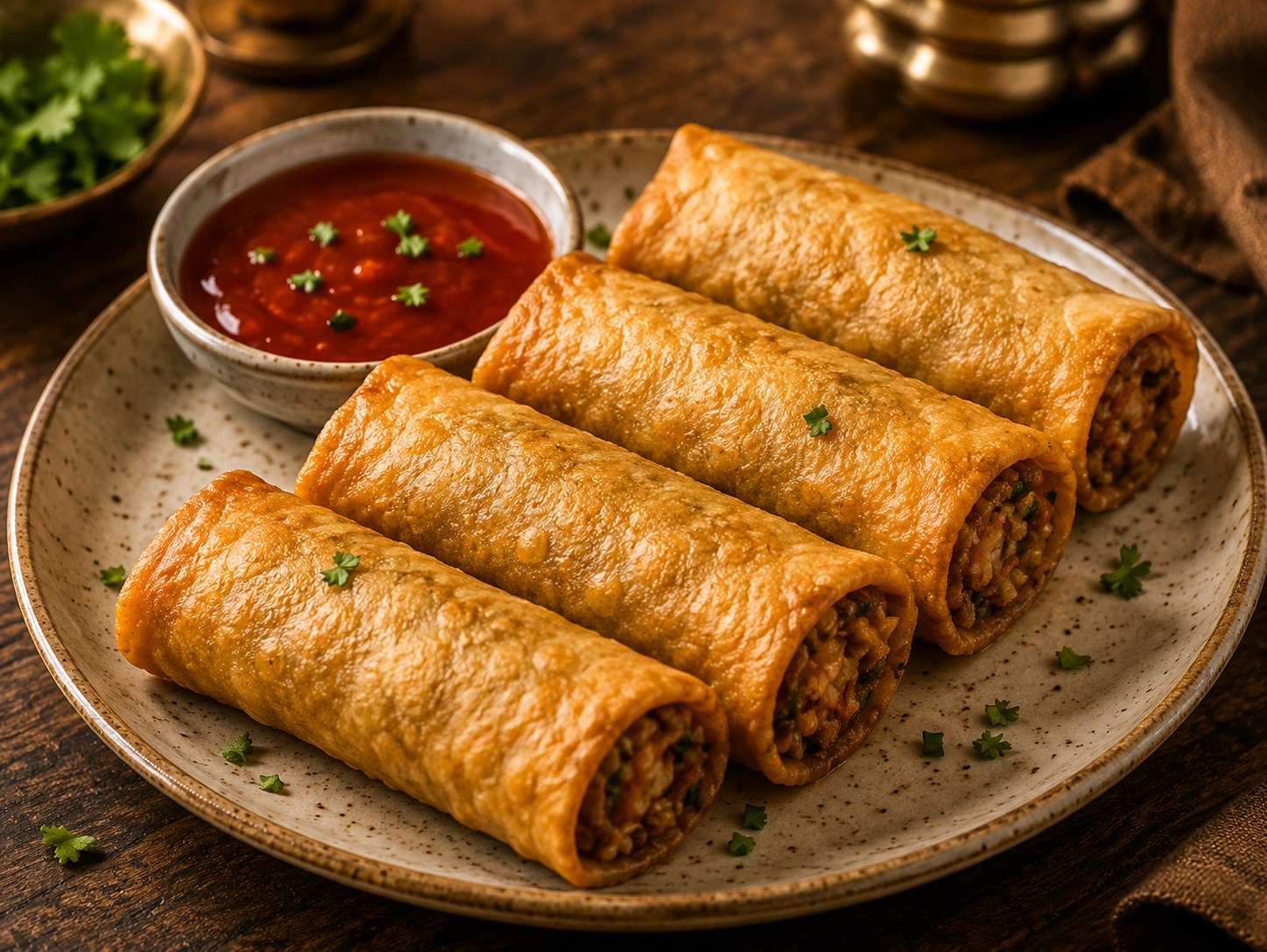 Spring Roll served for catering events in Thanjavur