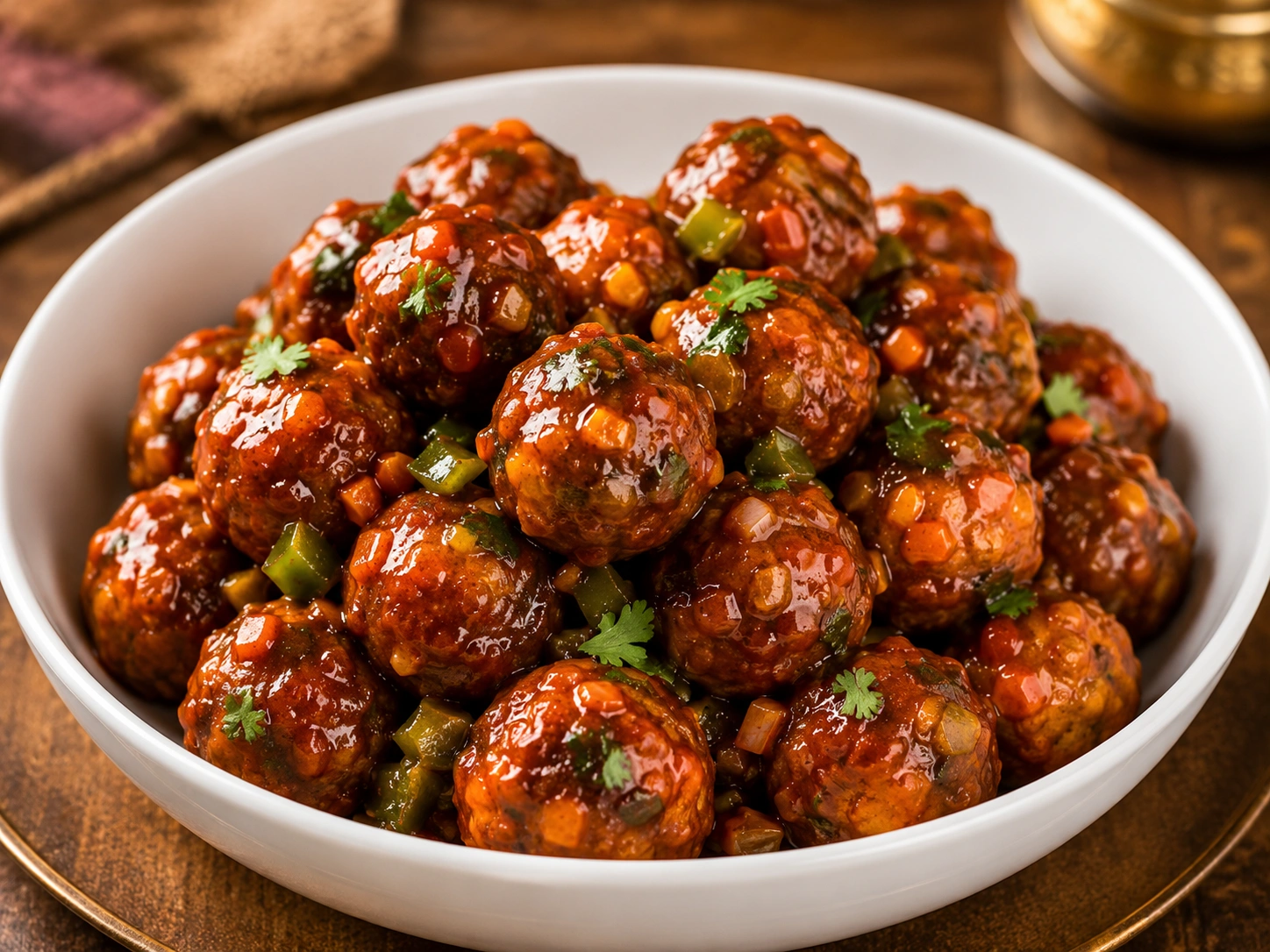 Veg Manchurian served for catering events in Thanjavur